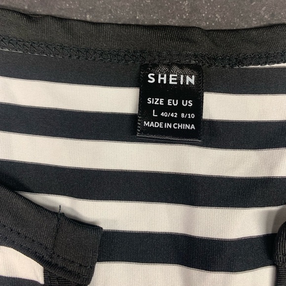 NWOT Black and White Striped Summer Dress - Picture 3 of 3